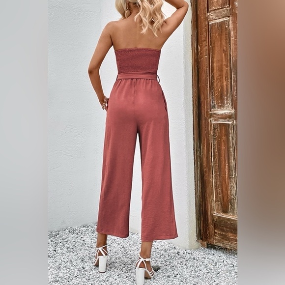 Summer Sunset Smocked Jumpsuit - Picture 2 of 5